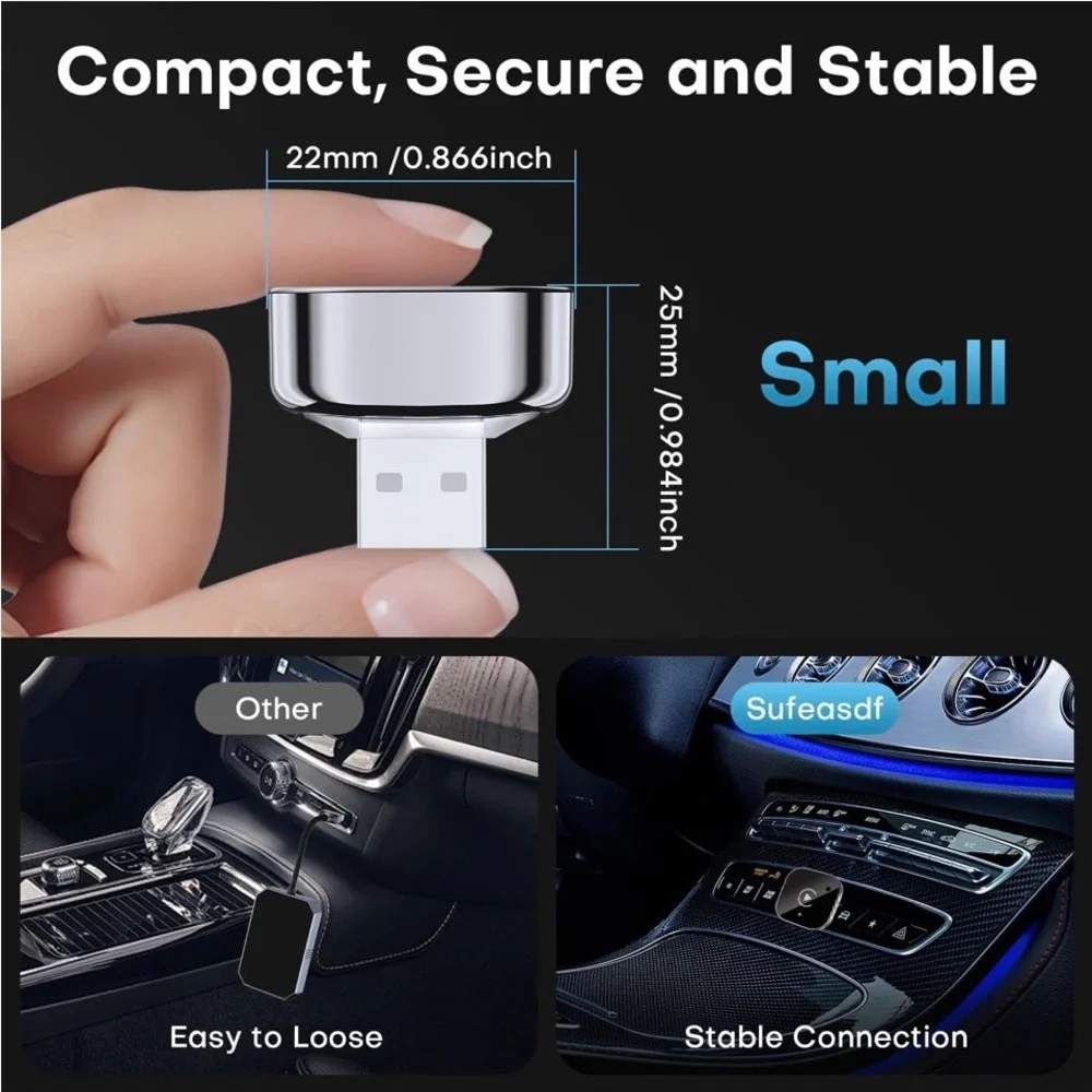 Wireless CarPlay Adapter - Black
